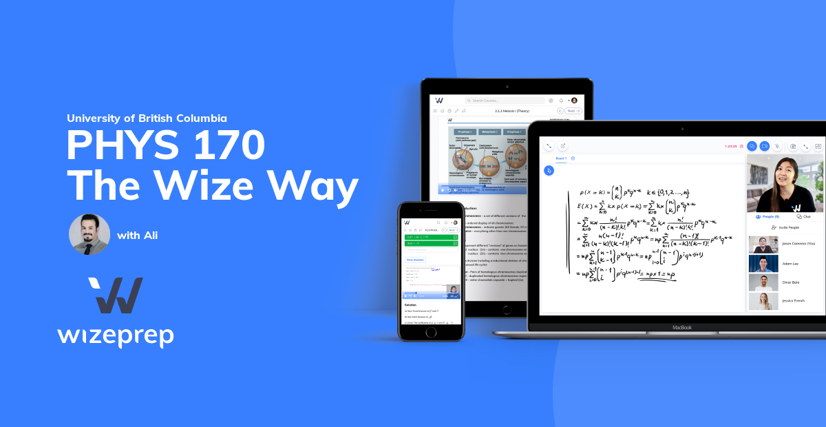 PHYS 170 at UBC | Free Study Help