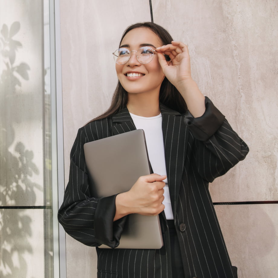 smiling LSAT student