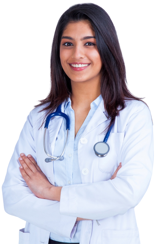 female doctor smiling